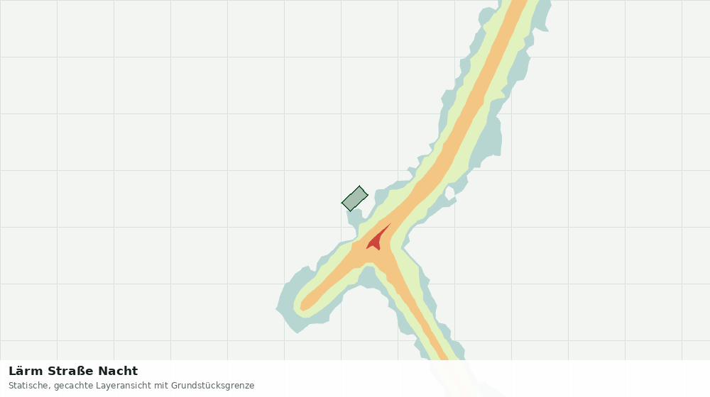 Statische Kartenansicht: Lärm Straße Nacht