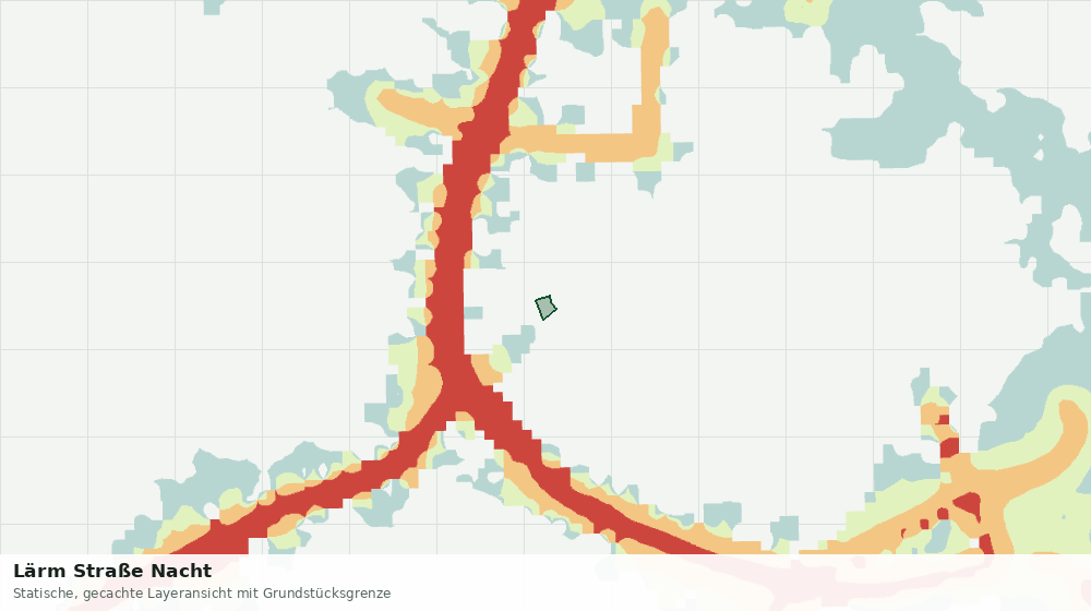 Statische Kartenansicht: Lärm Straße Nacht