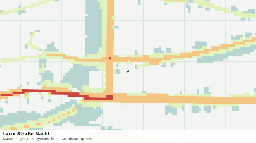 Statische Kartenansicht: Lärm Straße Nacht