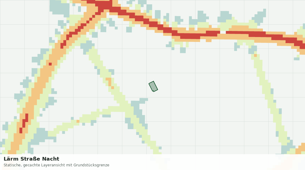Statische Kartenansicht: Lärm Straße Nacht