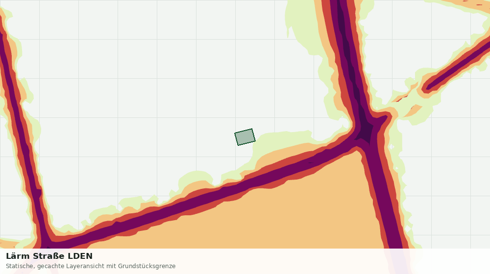 Statische Kartenansicht: Lärm Straße LDEN