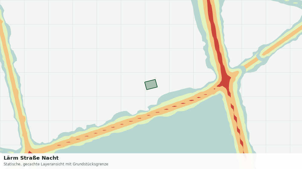 Statische Kartenansicht: Lärm Straße Nacht