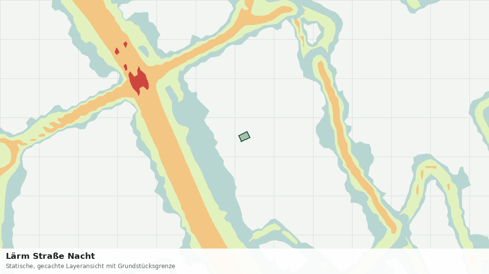 Statische Kartenansicht: Lärm Straße Nacht