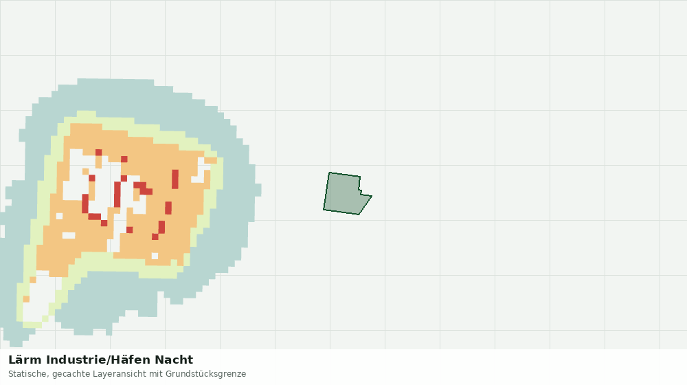 Statische Kartenansicht: Lärm Industrie/Häfen Nacht