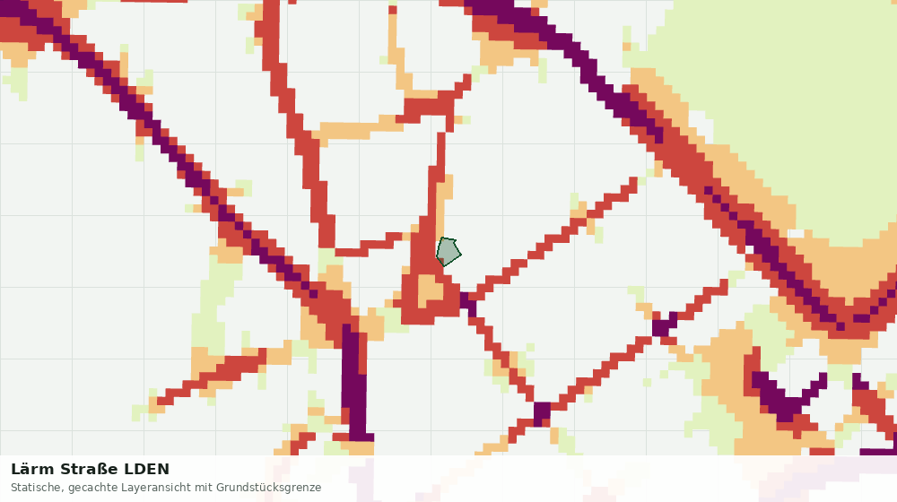 Statische Kartenansicht: Lärm Straße LDEN