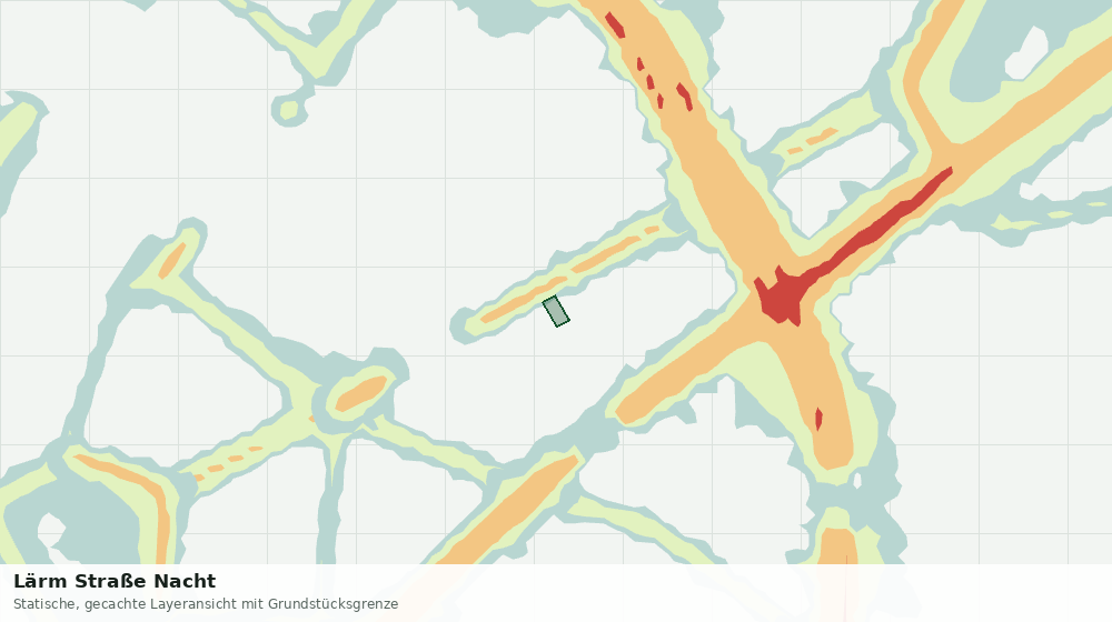 Statische Kartenansicht: Lärm Straße Nacht