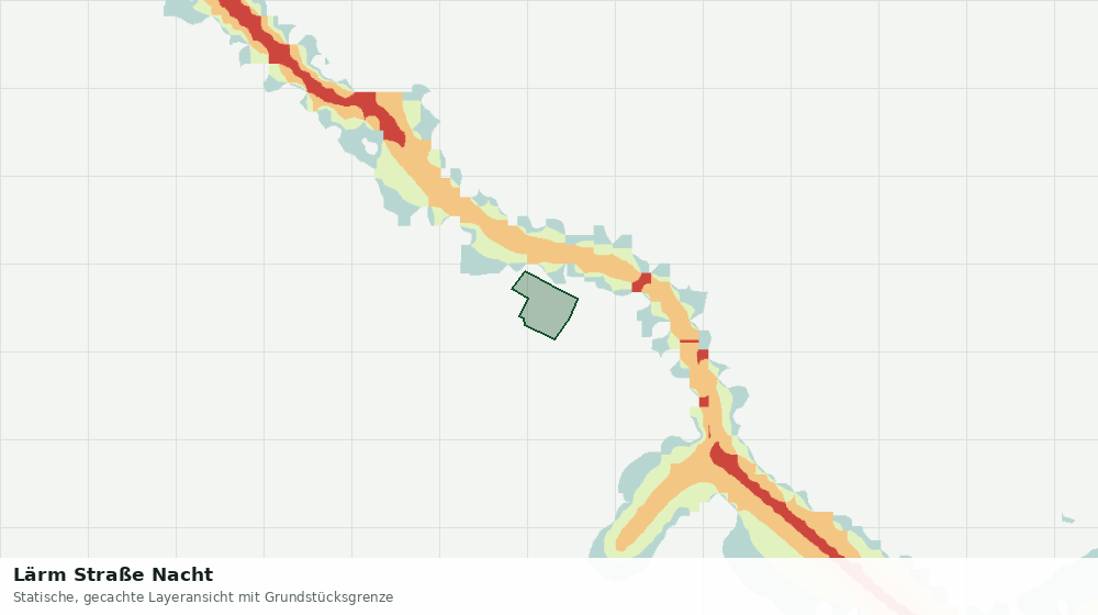 Statische Kartenansicht: Lärm Straße Nacht