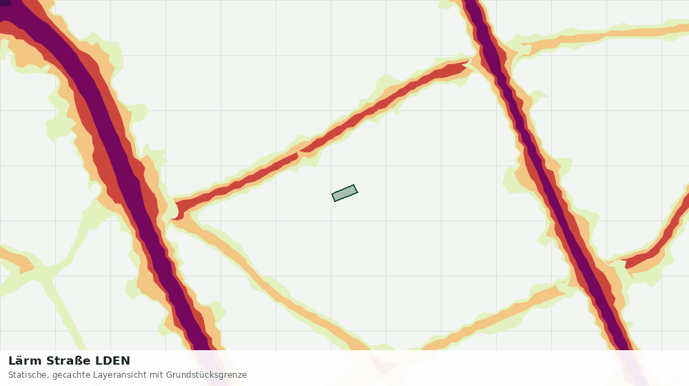 Statische Kartenansicht: Lärm Straße LDEN