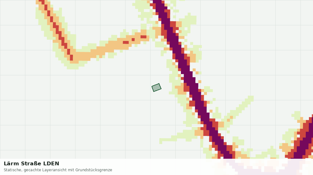 Statische Kartenansicht: Lärm Straße LDEN