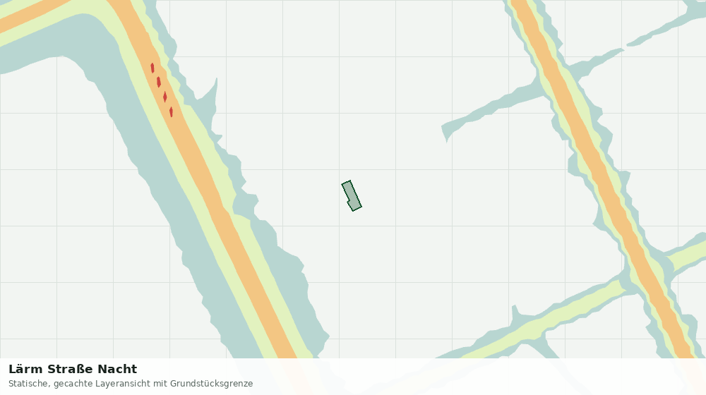 Statische Kartenansicht: Lärm Straße Nacht