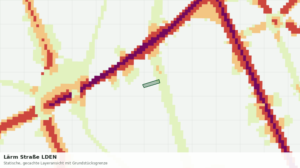 Statische Kartenansicht: Lärm Straße LDEN