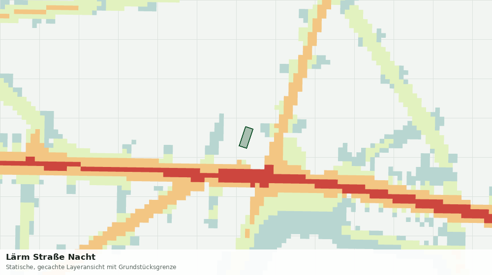 Statische Kartenansicht: Lärm Straße Nacht