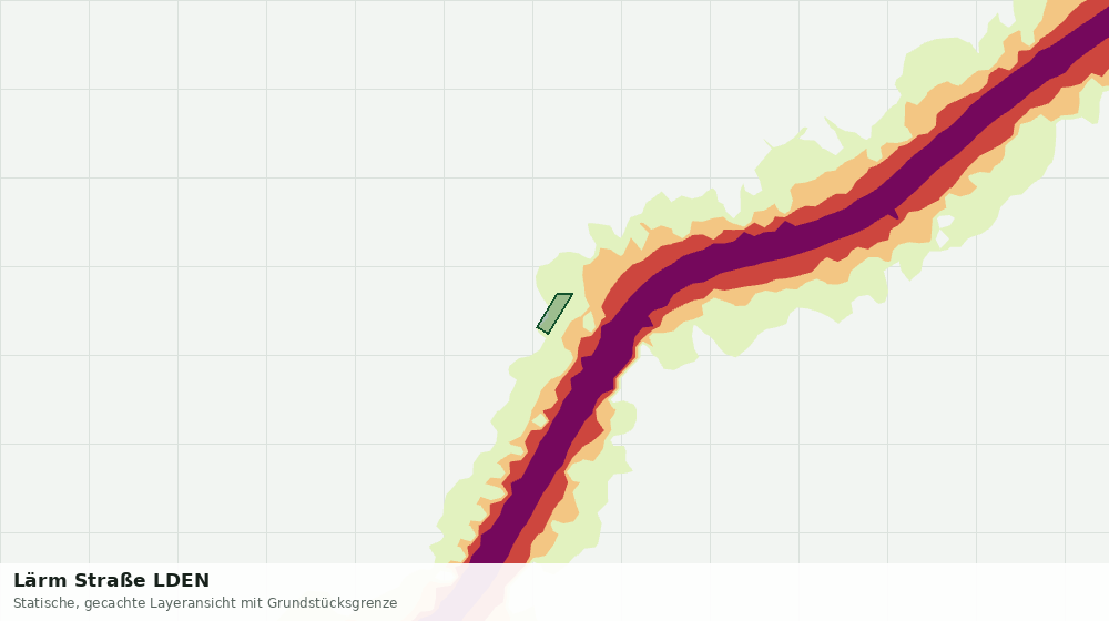 Statische Kartenansicht: Lärm Straße LDEN