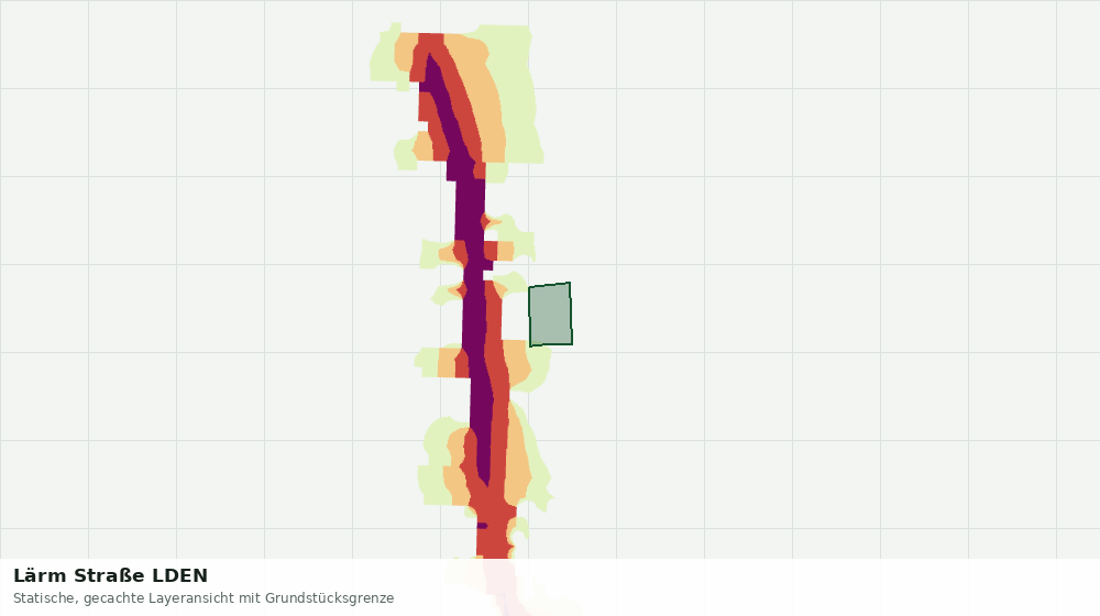 Statische Kartenansicht: Lärm Straße LDEN