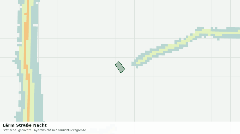 Statische Kartenansicht: Lärm Straße Nacht
