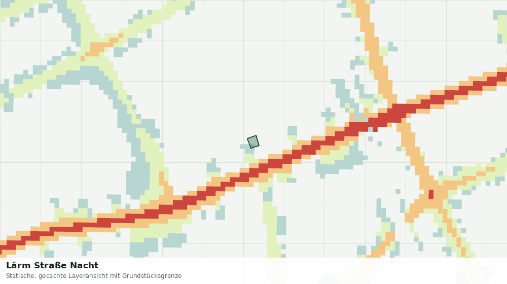Statische Kartenansicht: Lärm Straße Nacht