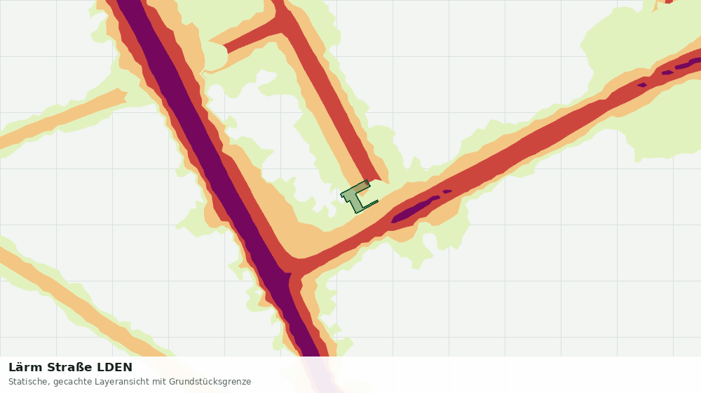 Statische Kartenansicht: Lärm Straße LDEN