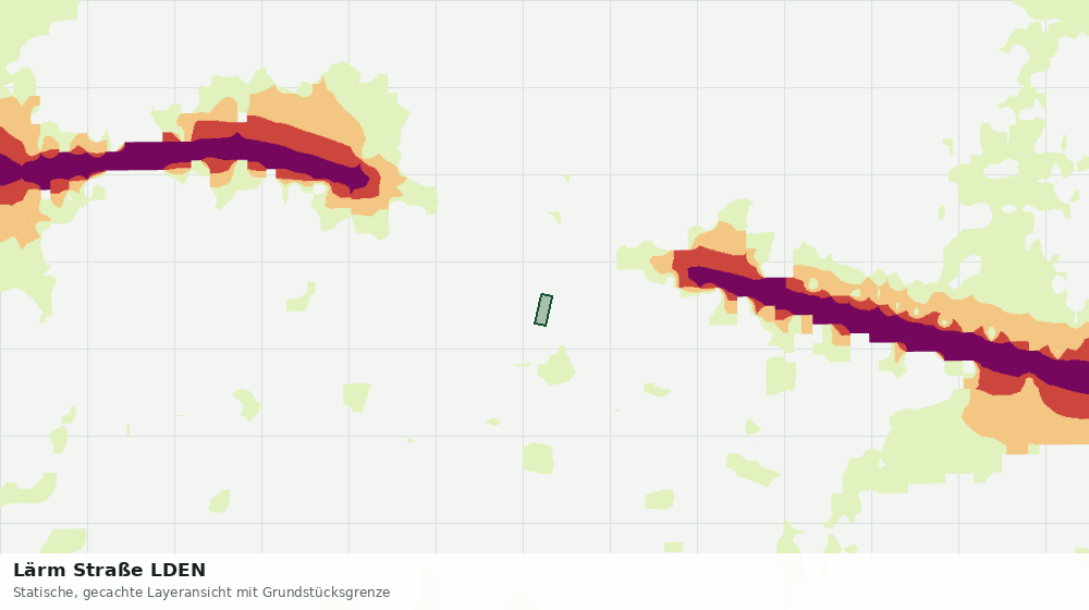 Statische Kartenansicht: Lärm Straße LDEN