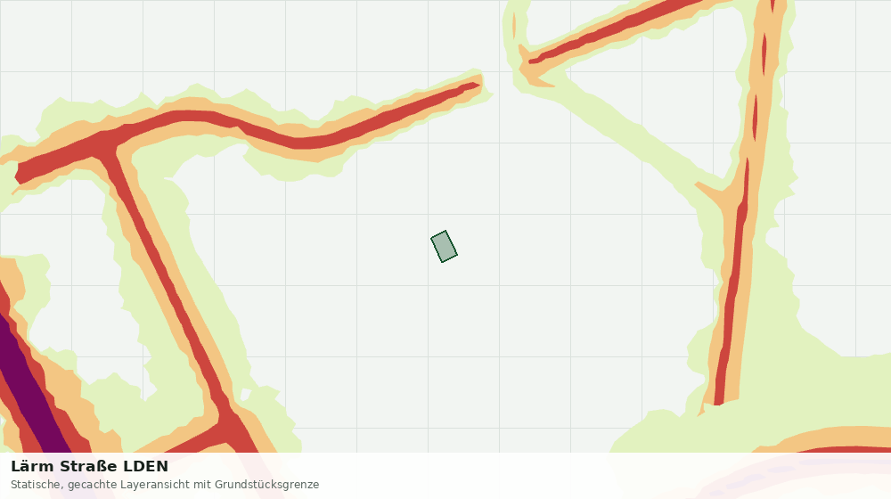 Statische Kartenansicht: Lärm Straße LDEN