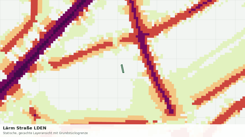 Statische Kartenansicht: Lärm Straße LDEN