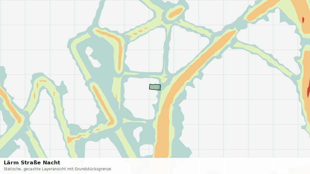 Statische Kartenansicht: Lärm Straße Nacht