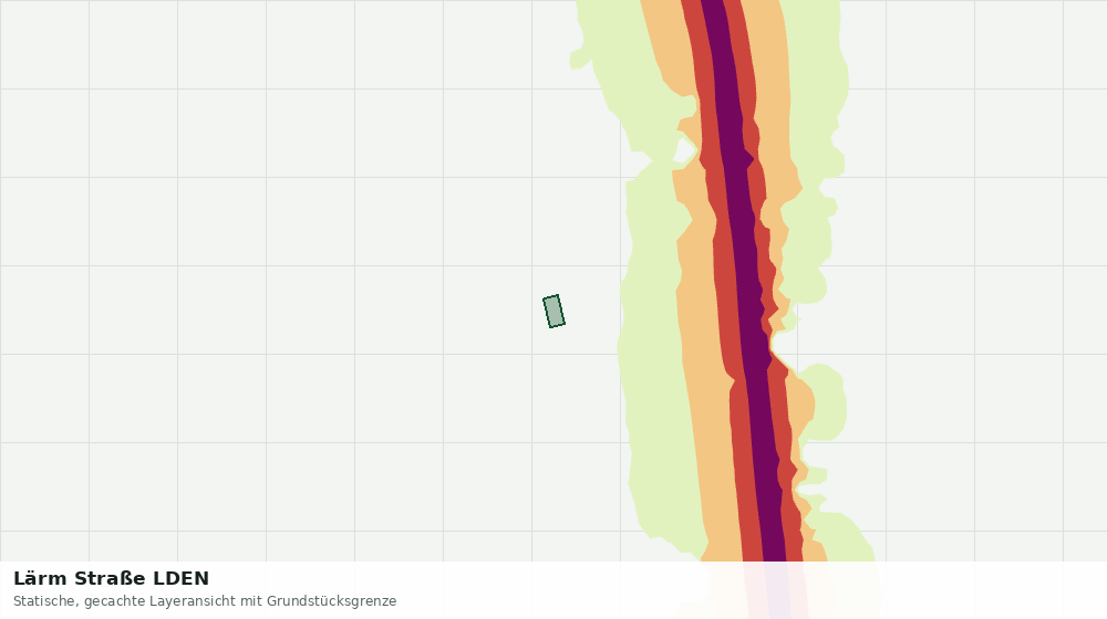 Statische Kartenansicht: Lärm Straße LDEN