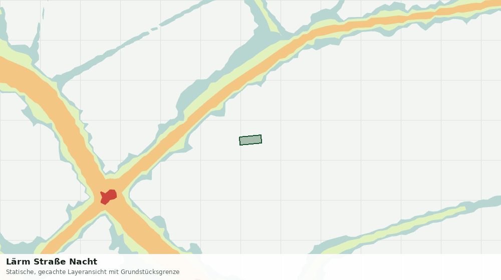 Statische Kartenansicht: Lärm Straße Nacht