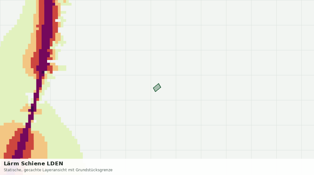 Statische Kartenansicht: Lärm Schiene LDEN