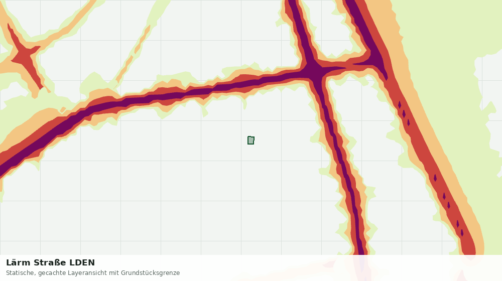 Statische Kartenansicht: Lärm Straße LDEN