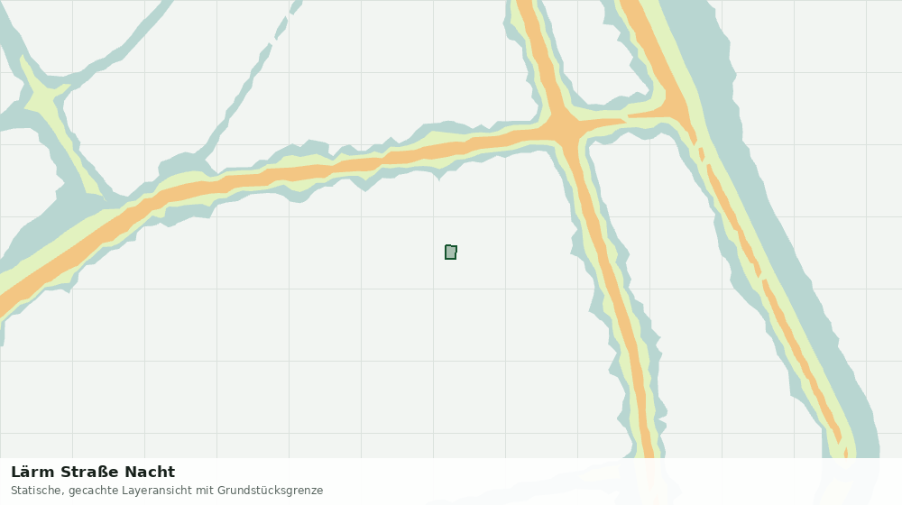 Statische Kartenansicht: Lärm Straße Nacht
