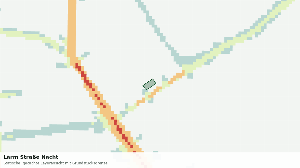 Statische Kartenansicht: Lärm Straße Nacht