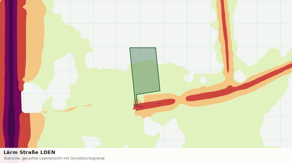 Statische Kartenansicht: Lärm Straße LDEN
