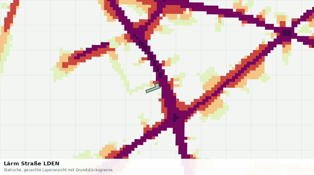 Statische Kartenansicht: Lärm Straße LDEN