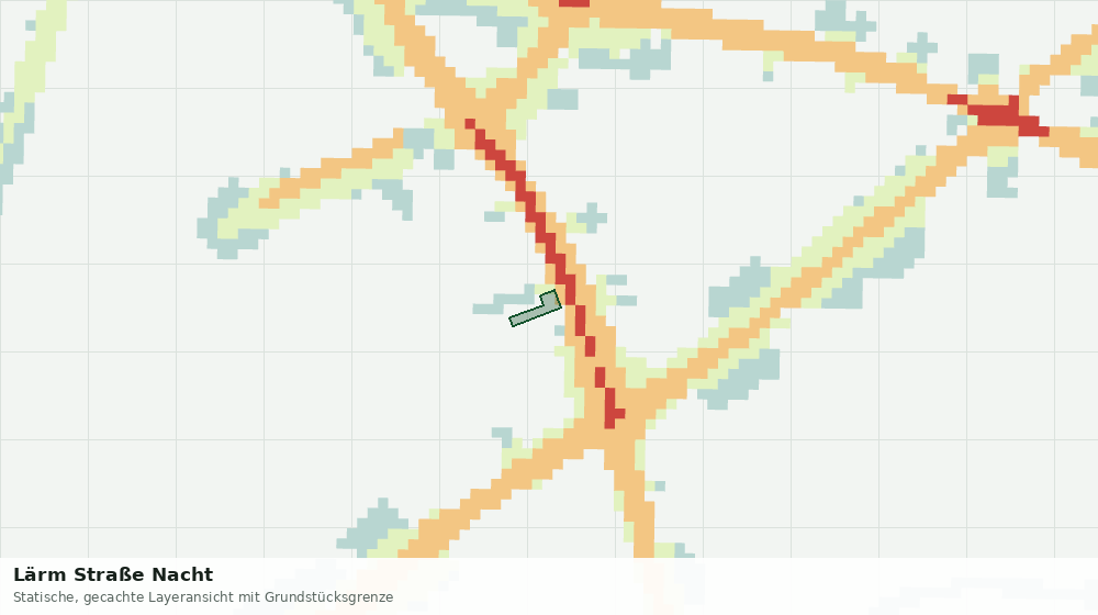 Statische Kartenansicht: Lärm Straße Nacht