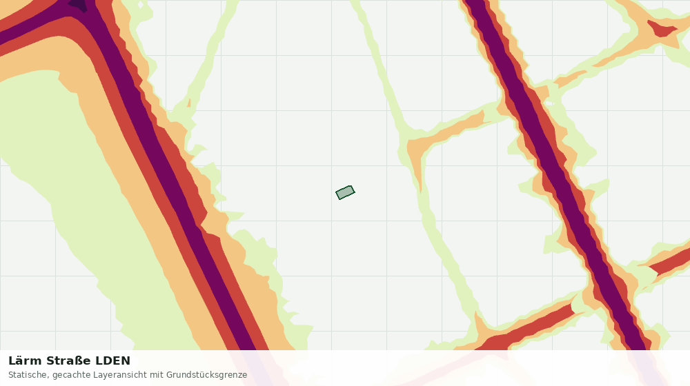 Statische Kartenansicht: Lärm Straße LDEN