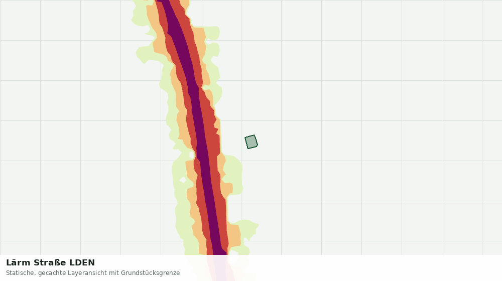 Statische Kartenansicht: Lärm Straße LDEN