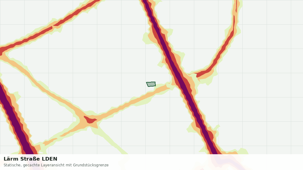 Statische Kartenansicht: Lärm Straße LDEN