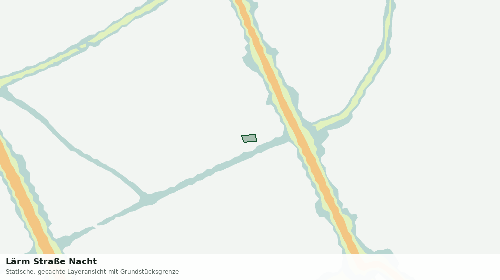 Statische Kartenansicht: Lärm Straße Nacht