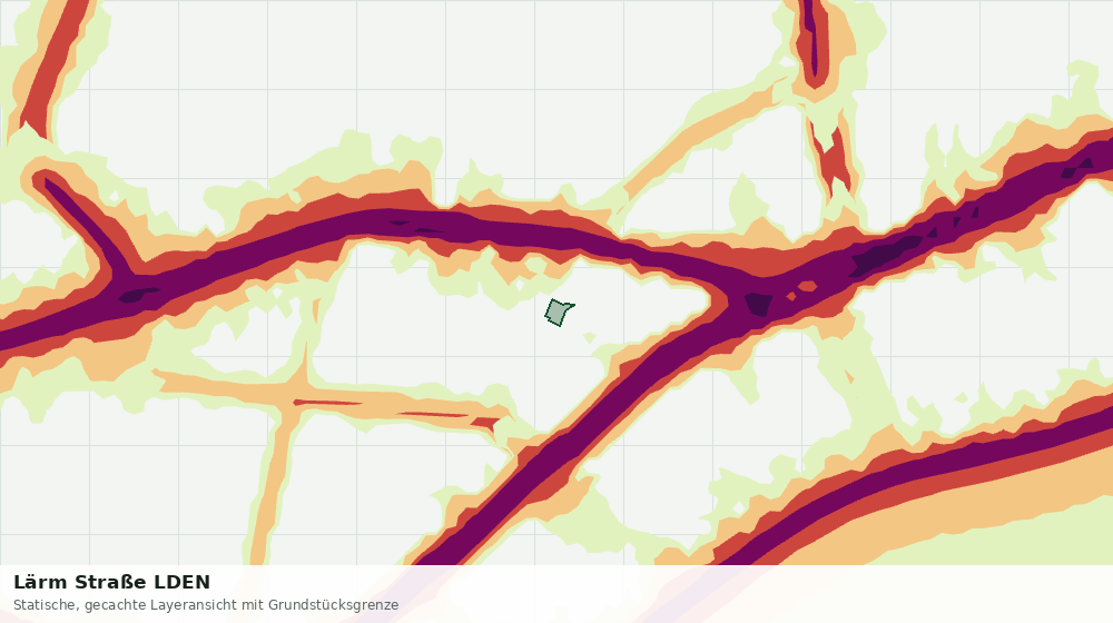 Statische Kartenansicht: Lärm Straße LDEN