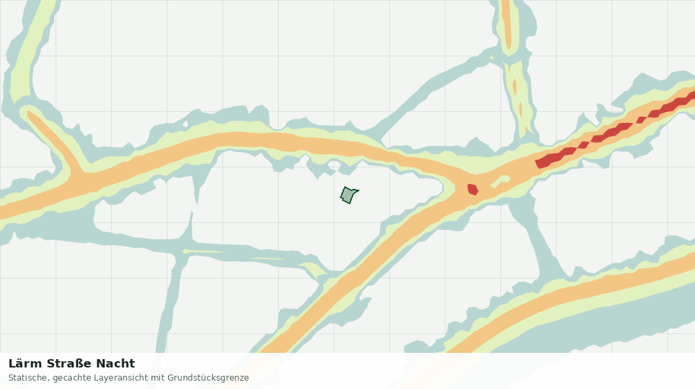 Statische Kartenansicht: Lärm Straße Nacht