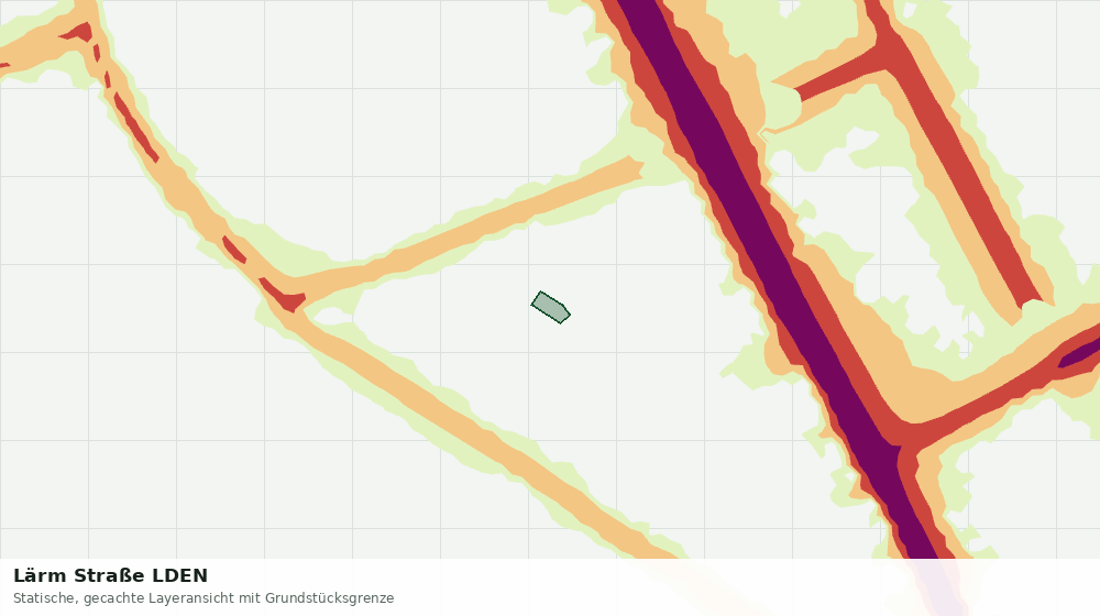 Statische Kartenansicht: Lärm Straße LDEN
