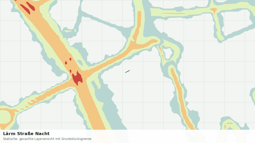 Statische Kartenansicht: Lärm Straße Nacht