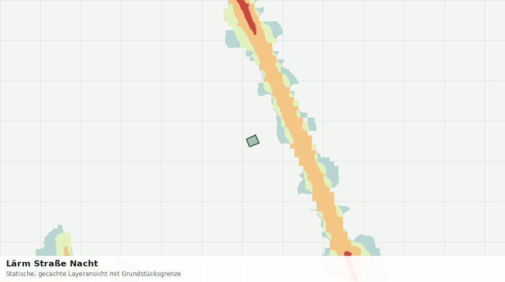 Statische Kartenansicht: Lärm Straße Nacht
