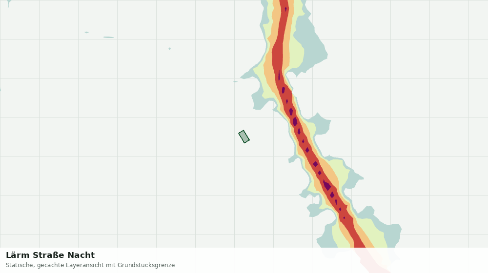 Statische Kartenansicht: Lärm Straße Nacht