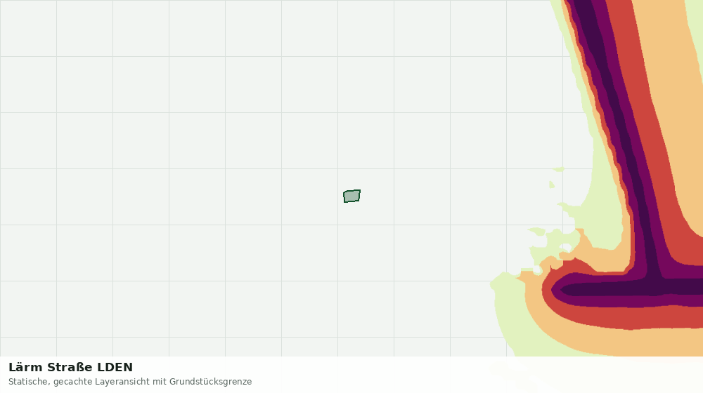 Statische Kartenansicht: Lärm Straße LDEN