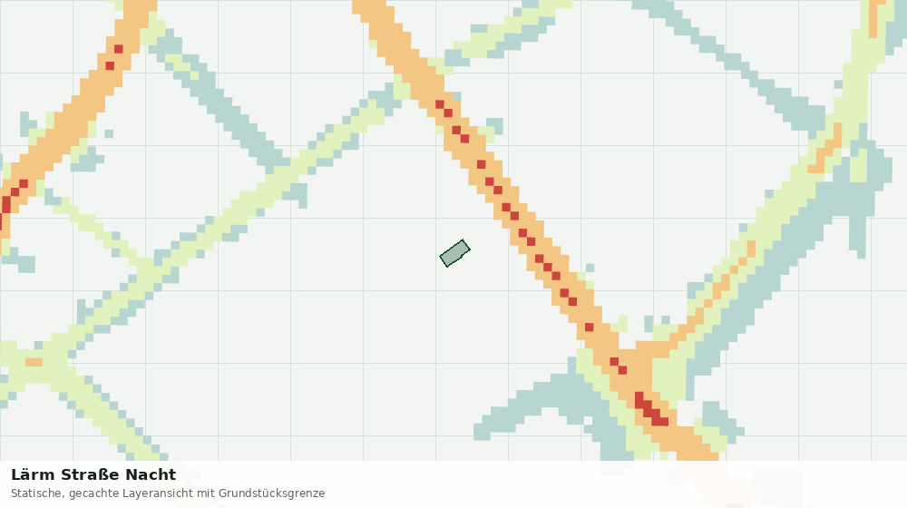 Statische Kartenansicht: Lärm Straße Nacht