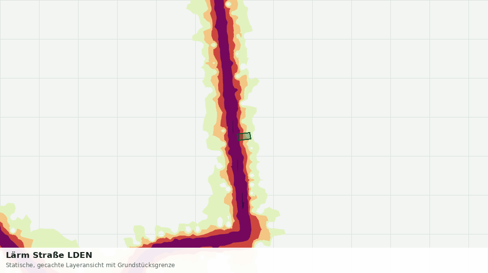 Statische Kartenansicht: Lärm Straße LDEN