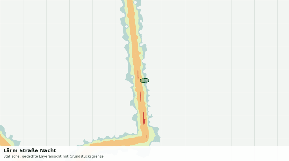Statische Kartenansicht: Lärm Straße Nacht