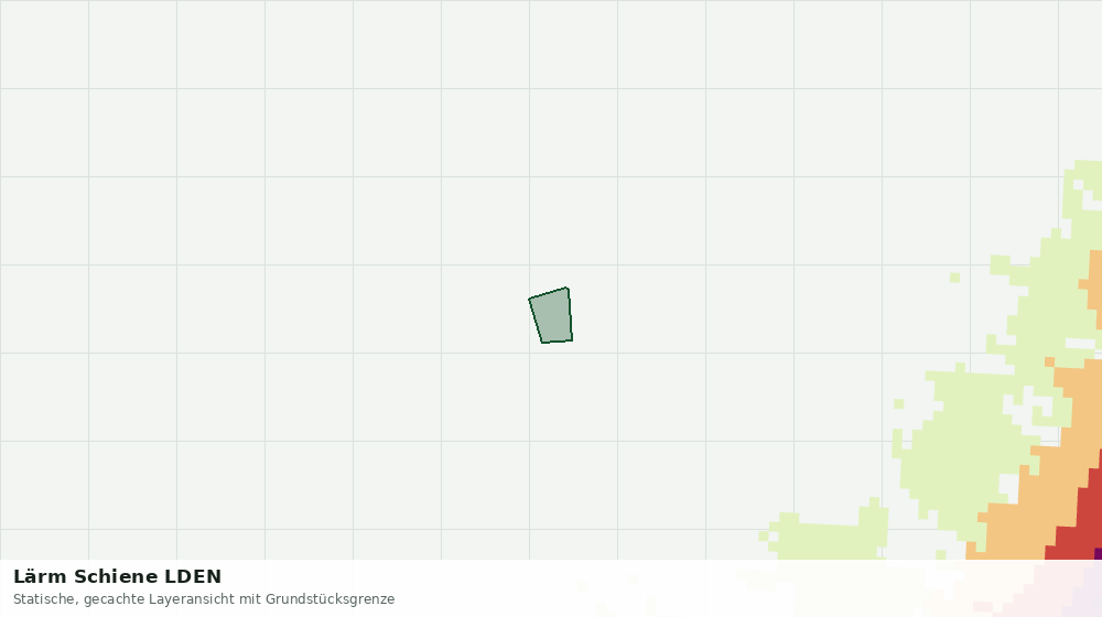 Statische Kartenansicht: Lärm Schiene LDEN