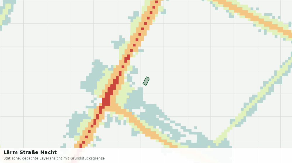Statische Kartenansicht: Lärm Straße Nacht